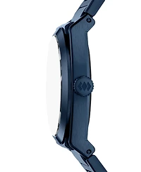 Fossil Men's Everett Three-Hand Navy Stainless Steel Watch, 42mm