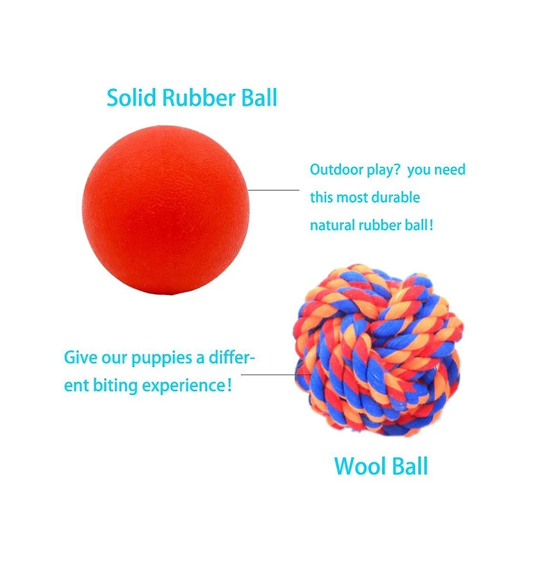 Aronkl Different Interactive Dog Toys Puzzle Balls Squeaky Food Dispensing Safe Durable for Medium Large Dogs