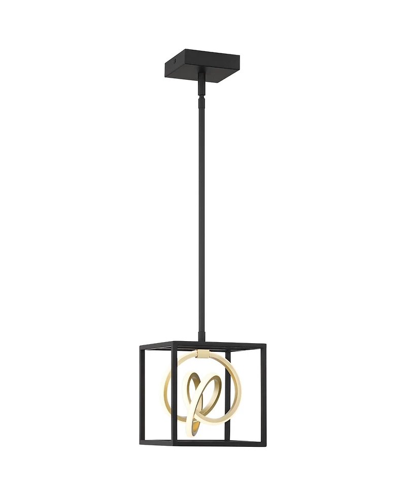Possini Euro Design Christy 8" Modern Pendant Chandelier Ceiling Light Fixture Dining Room Over Table 3-Light Led Finish Mini