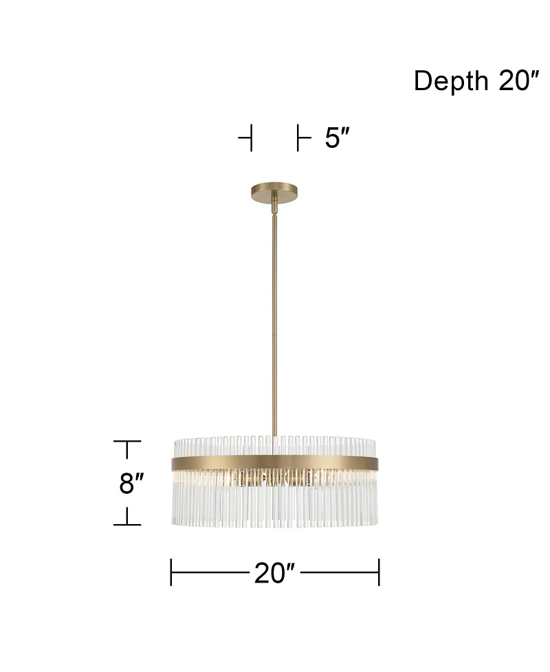 Possini Euro Design Thaisha 20" Wide 4-Light Chandelier