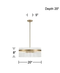 Possini Euro Design Thaisha 20" Wide 4-Light Chandelier