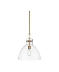 Possini Euro Design Possini Euro Hammon 14" Wide Aged Brass and Glass Pendant Light