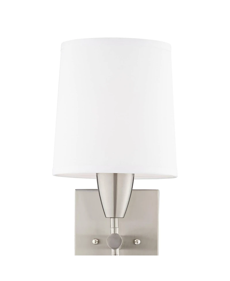 360 Lighting Aoife 17" High Brushed Nickel Wall Sconce with Reading Light