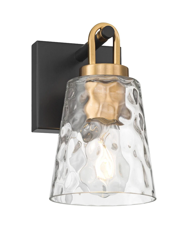 Possini Euro Design Possini Euro Shadia 9" High Brass Water Glass Wall Sconce