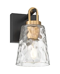 Possini Euro Design Possini Euro Shadia 9" High Brass Water Glass Wall Sconce