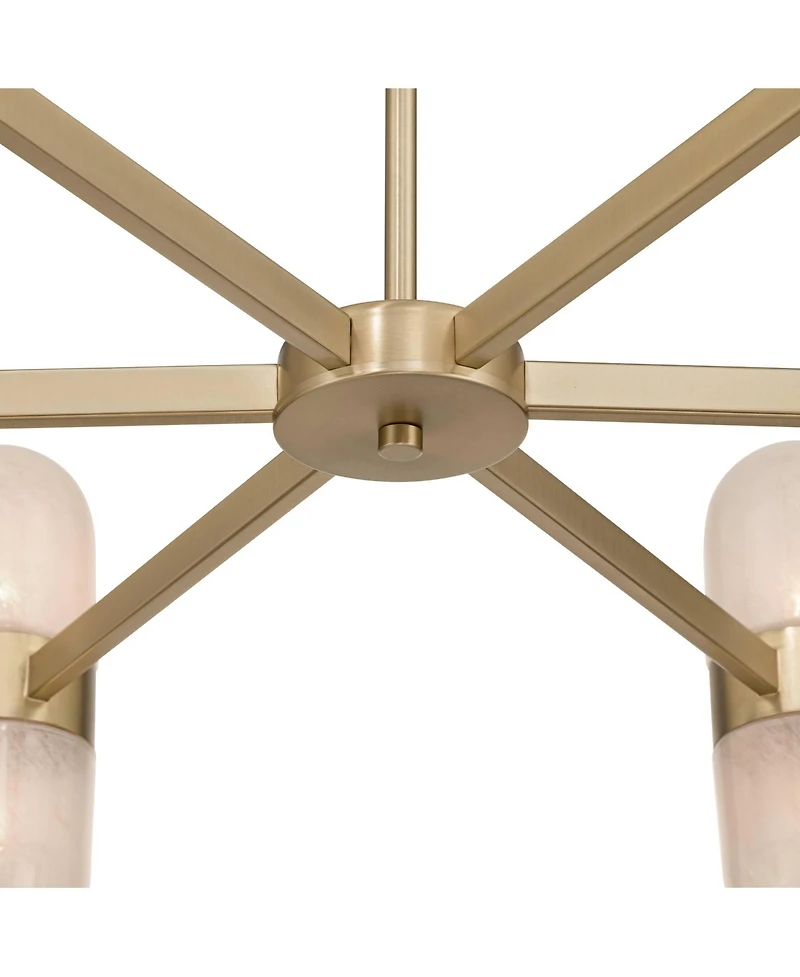 Possini Euro Design Possini Euro Reiter 32" Wide Matte Brass 12-Light Chandelier