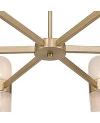 Possini Euro Design Possini Euro Reiter 32" Wide Matte Brass 12-Light Chandelier