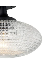 Possini Euro Design Possini Euro Voltri 12"W Matte and Vintage Glass Ceiling Light