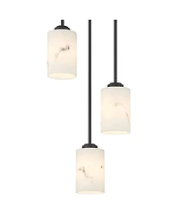 Possini Euro Design Possini Euro Stoker 12 1/2"W Faux Alabaster 3-Light Pendant