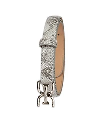 Sam Edelman Women's Ultra Skinny Double-e Logo Plaque Buckle Belt