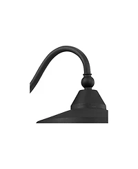 John Timberland Willard Rustic Industrial Farmhouse Outdoor Barn Light Fixture Textured Led Gooseneck 8 3/4" for Exterior Barn Deck House Porch