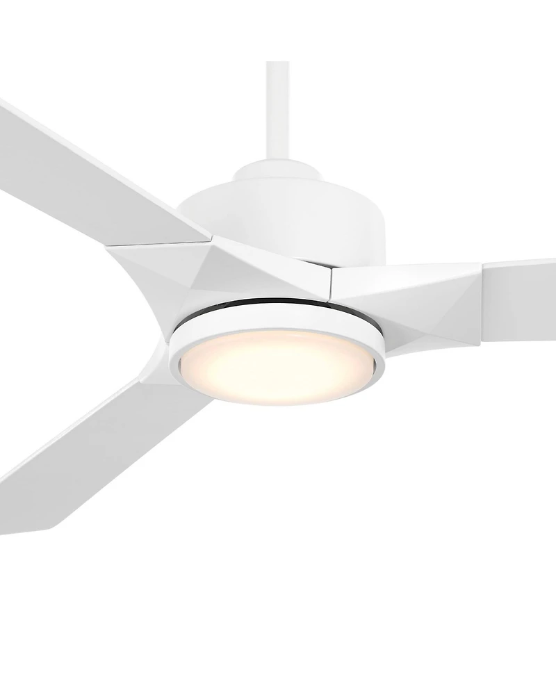 Casa Vieja 56" Kali Matte Led Damp Ceiling Fan with Remote
