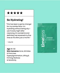 Timeless Skin Care Vitamin B5 Hydration Serum Single Use Pouches
