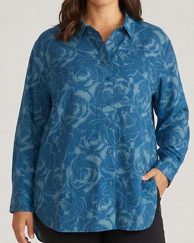 Universal Standard Plus Cooling Stretch Cupro Artist Shirt