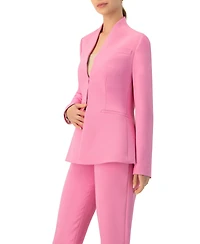 Ivonne Women's Collarless Straight Blazer