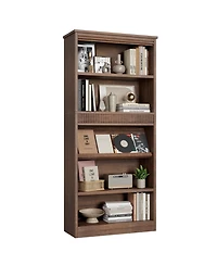 gaomon Vintage 5-Tier Wooden Bookshelf, Double Fluted Design Tall Bookcase