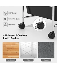 Sugift 12-Drawer Utility Rolling Cart with Drawers Multi-Use Storage