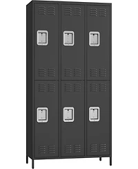 gaomon 6 Doors Employee Lockers for Office, Lockable Employees Metal Locker With Door, Industrial Storage Lockers for Home
