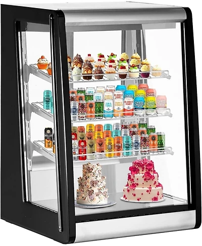 gaomon Countertop Refrigerated Display 5.2 Cu.Ft/146L Commercial Cake Display Refrigerator with Digital controller, Led display, Led Lighting