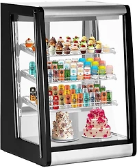 gaomon Countertop Refrigerated Display 5.2 Cu.Ft/146L Commercial Cake Display Refrigerator with Digital controller, Led display, Led Lighting