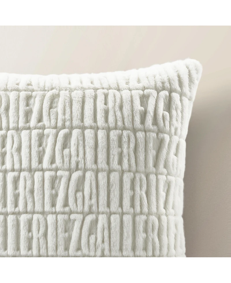 Z Gallerie Carved Faux Fur Pillow