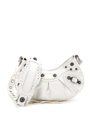 Pre-Owned Balenciaga Xs Le Cagole Giant Studs Shoulder Bag Leather