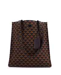 Pre-Owned Prada Symbole Shopper Tote Jacquard