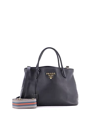 Pre-Owned Prada Medium Dual Strap Convertible Open Tote Vitello Daino