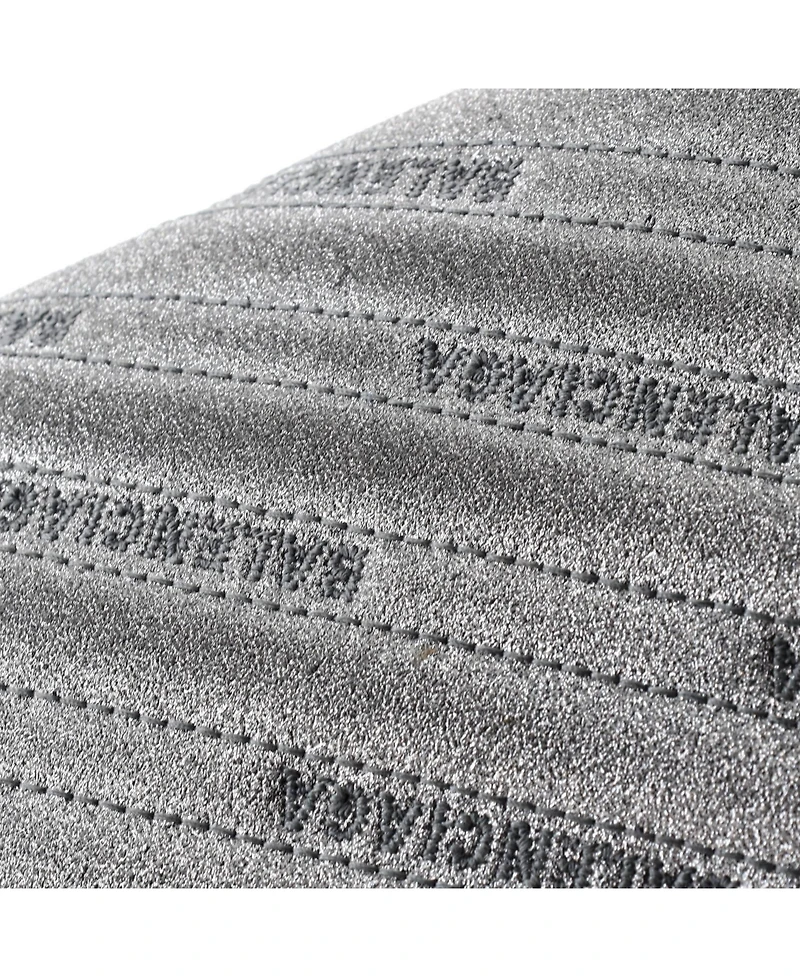 Pre-Owned Balenciaga Bb Chain Wallet Quilted Embroidered Glitter