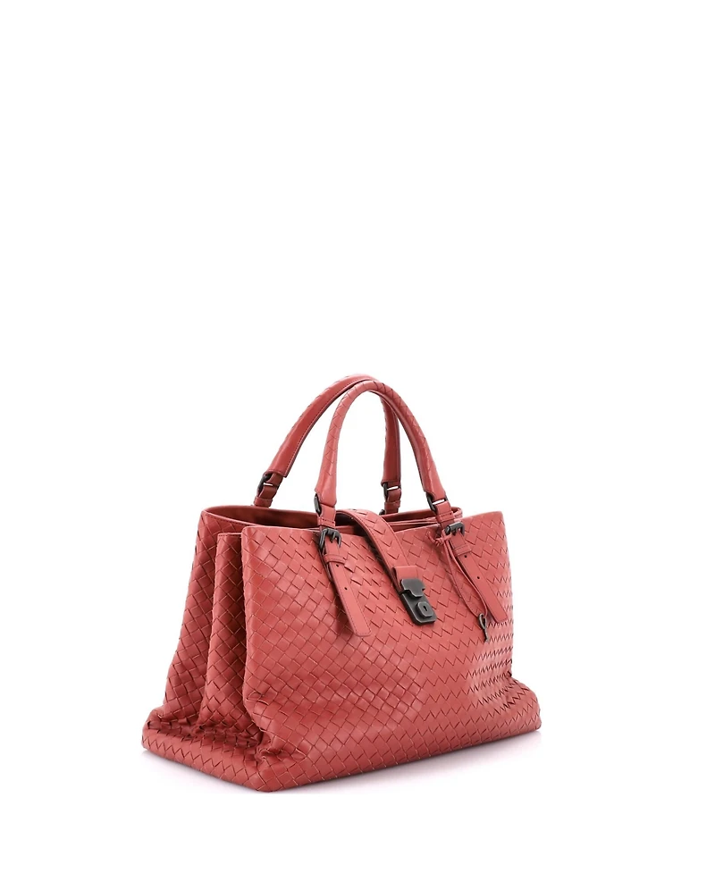 Pre-Owned Bottega Veneta Medium Roma Bag Intrecciato Nappa
