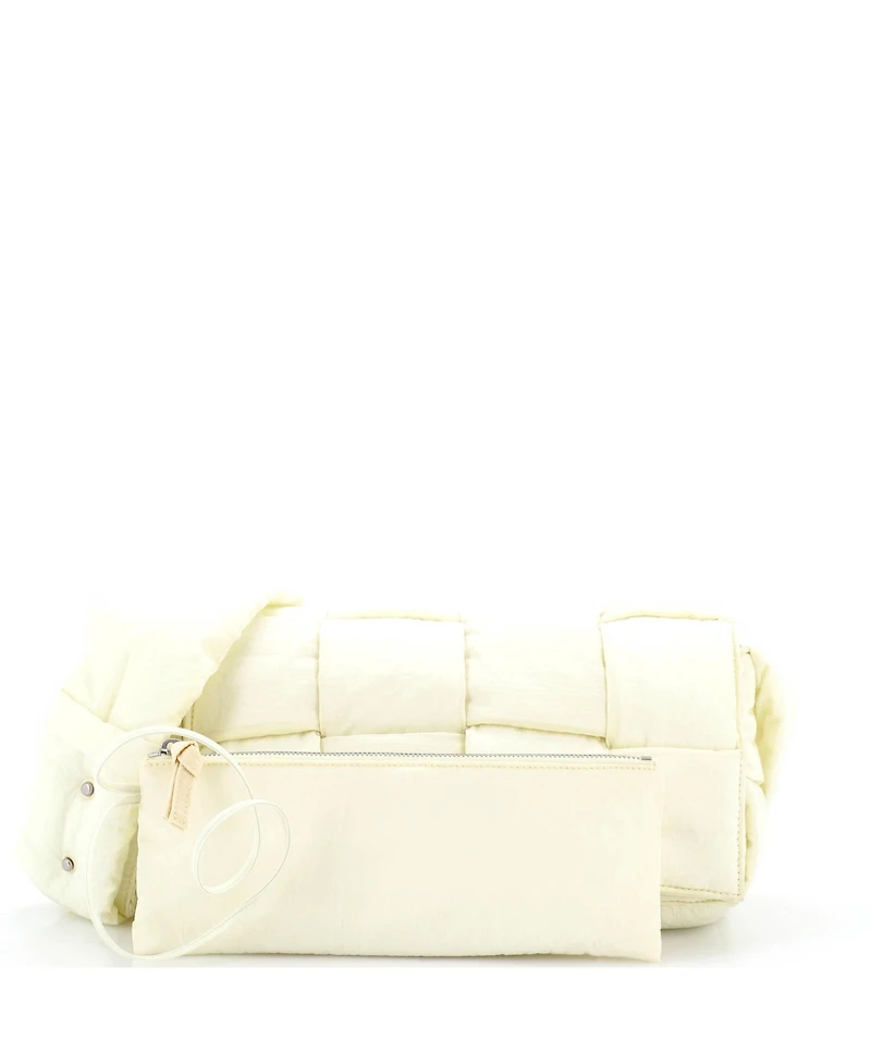 Pre-Owned Bottega Veneta Padded Tech Cassette Crossbody Bag Intrecciato Nylon