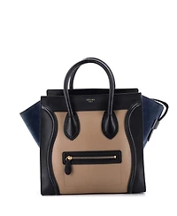 Pre-Owned Celine Mini Tricolor Luggage Bag Leather