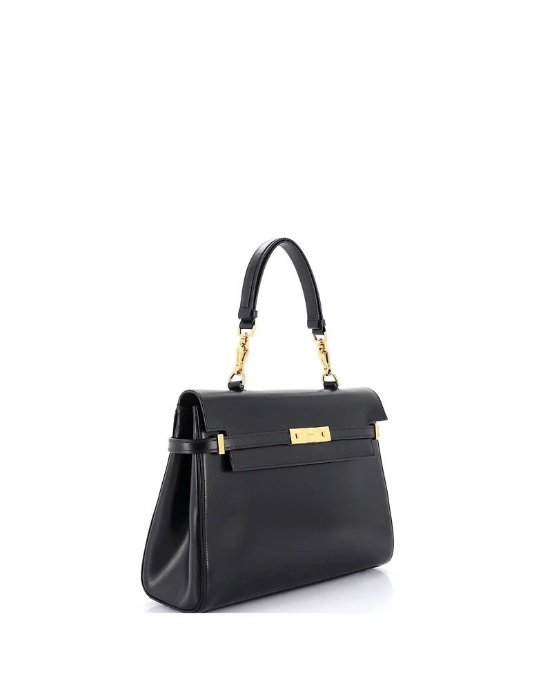 Pre-Owned Saint Laurent Medium Manhattan Top Handle Flap Bag Leather