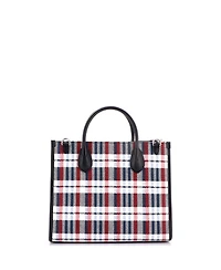 Pre-Owned Gucci Small Iccug Tote Embroidered Faux Raffia