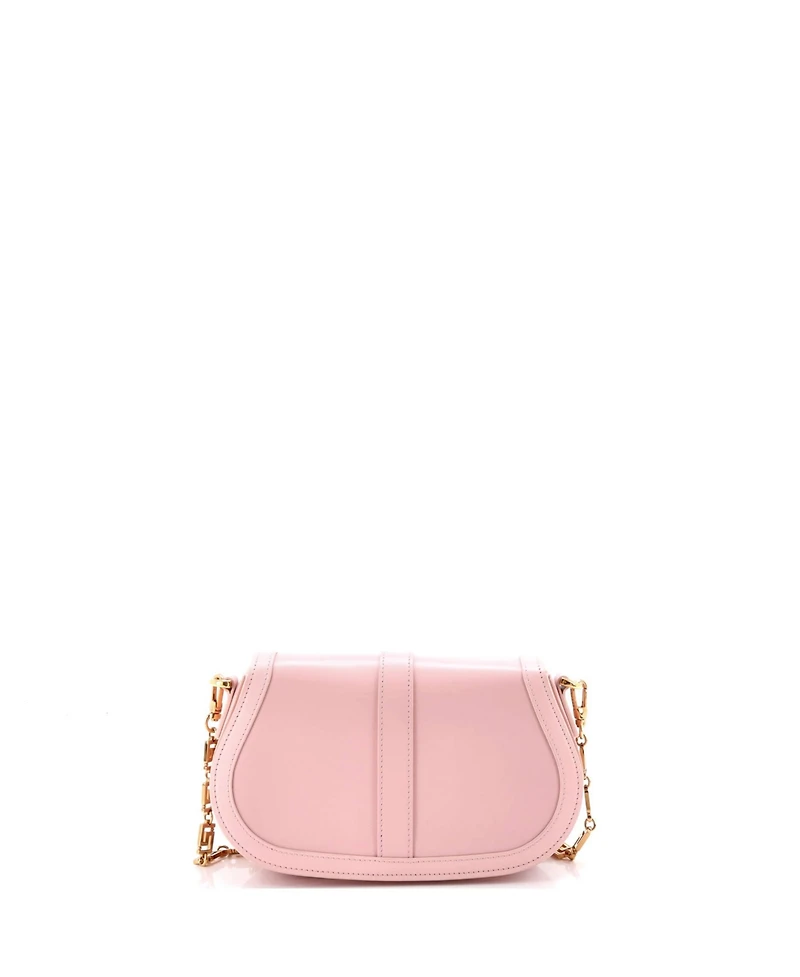 Pre-Owned Versace Medium Greca Goddess Shoulder Bag Leather