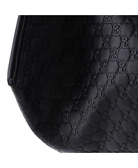 Pre-Owned Gucci Medium Drawstring Flap Backpack Microguccissima Leather