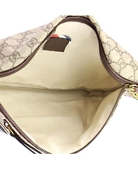 Pre-Owned Gucci Courrier Zip Belt Bag Gg Coated Canvas with Applique