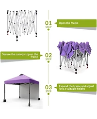 gaomon 10x10 Pop Up Canopy with Sidewalls for Outdoor