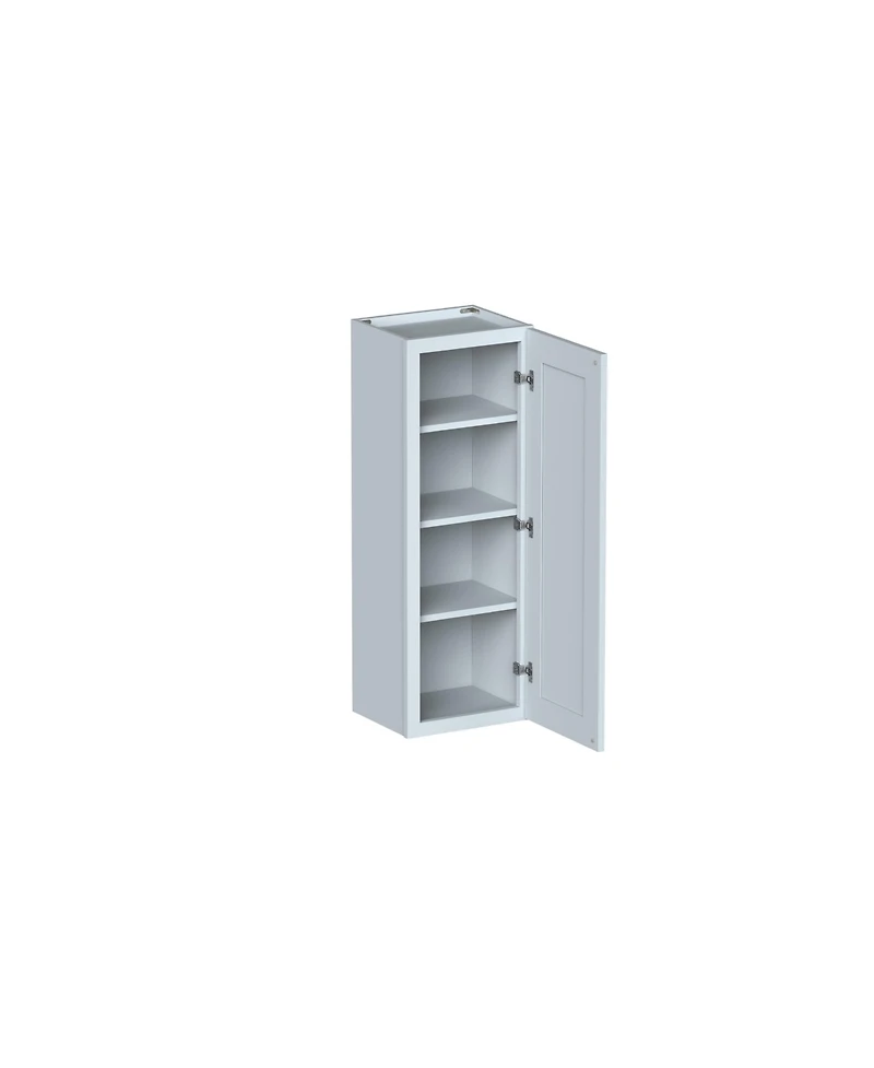 Boyel Living W15" Wall Cabinet with Full Overlay Hdf Door for Custom Kitchen or Bathroom