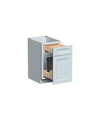 Boyel Living W18" Waste Basket Base Cabinet with Full Overlay Hdf Door and Dovetail Drawer