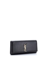 Pre-Owned Saint Laurent Long Classic Monogram Clutch Leather