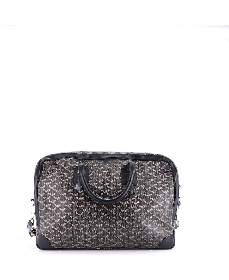Pre-Owned Goyard Pm Ambassade Briefcase Coated Canvas