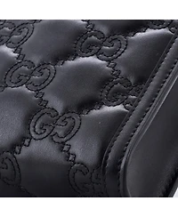 Pre-Owned Gucci Mini Top Handle Crossbody Bag Gg Matelasse Leather