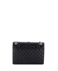 Pre-Owned Saint Laurent Medium Classic Monogram Envelope Satchel Mixed Matelasse Leather
