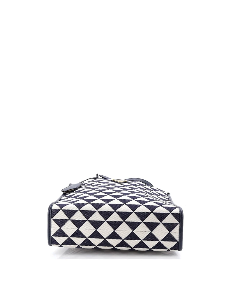 Pre-Owned Prada Small Symbole Shopper Tote Jacquard