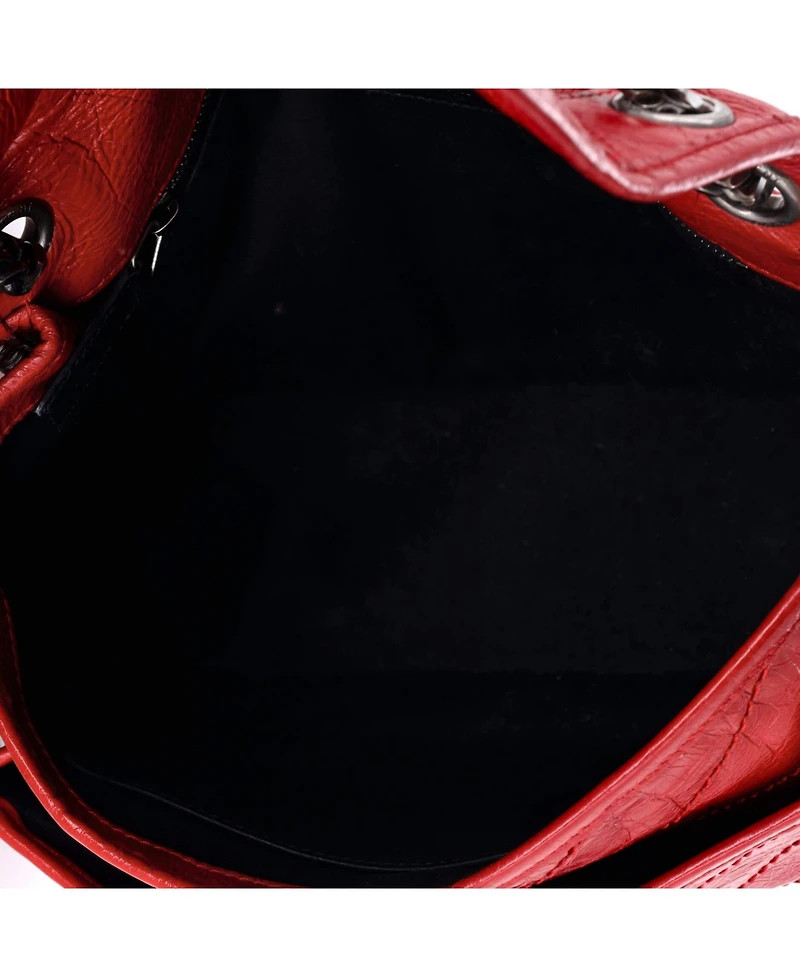 Pre-Owned Saint Laurent Medium Niki Chain Flap Bag Matelasse Chevron Leather