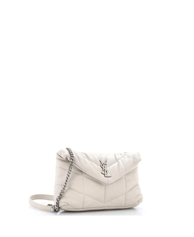 Pre-Owned Saint Laurent Mini Loulou Puffer Shoulder Bag Quilted Leather
