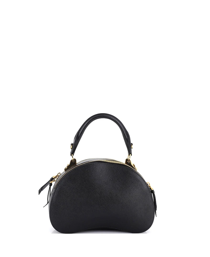 Pre-Owned Prada Medium Sidonie Convertible Bowler Bag Saffiano Leather
