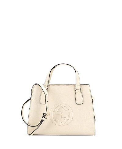 Pre-Owned Gucci Soho Convertible Top Handle Satchel Leather
