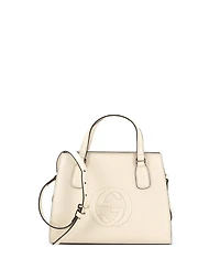 Pre-Owned Gucci Small Soho Convertible Top Handle Satchel Leather